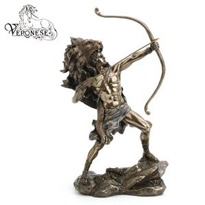 Figura de resina de Hércules de diseño VERONESE, mitología griega y romana, arte de lujo pintado a mano para decoración del hogar - Product Image 1