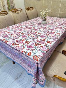 Classic Luxury Floral Printed Handmade Cotton <b>Tablecloth</b> <b>Square</b> Washable Eco-Friendly Home Decor Beautiful Design - Product Image 3