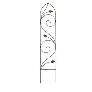 En tendencia: Enrejado de jardín de metal negro para rosas, uvas, glicinias y plantas trepadoras, con patrón cuadrado, tamaño y forma personalizables - Product Image 4