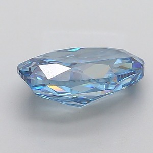 Diamant ovale bleu vif fantaisie de 5,00 carats, pureté VS2, taille excellente, diamant de luxe certifié pour joaillerie fine - Product Image 4