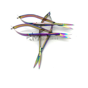 Nouvel arrivage de ciseaux à ressort à Micro-arc de pluie pour cils, ciseaux à ressort en acier inoxydable légers et Extra tranchants - Product Image 6