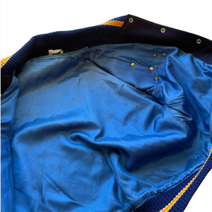 Streetwear College Varsity <b>Jacket</b> For Men's Blue Color <b>Leather</b> Sleeve Baseball Bomber Letterman Varsity <b>Jacket</b> With Side Pocket - Product Image 6