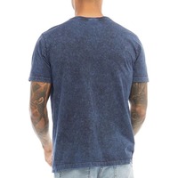 Özel Logo Baskılı Vintage Asit Yıkama Dar Kesim Örme Nefes Alabilen Çevre Dostu Hızlı Kuruyan Erkek Distressed Ağır Kumaş %100 Tişört