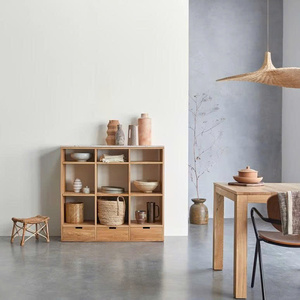 Lámpara colgante redonda, en forma de cono, hecha de ratán tejido, la lámpara decorativa más hermosa para la sala de estar. - Product Image 2