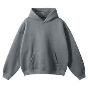 Sweat-shirts à capuche en molleton de haute qualité, poids lourd, couleur unie, manches longues, printemps, écologiques, vente en gros, sweat-shirts personnalisés pour hommes - Product Image 6