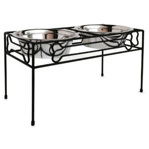 Juego de Comedor para Mascotas de Alta Gama, Platos para Comida y Agua para Perros, Estación de Alimentación de Lujo para Gatos, Soporte Metálico Ornamental para Platos de Mascotas, Premium - Product Image 2
