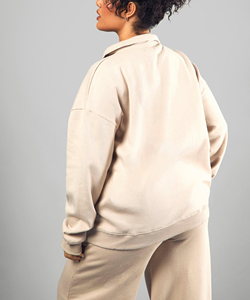 Sudadera con Capucha para Mujer, 100% Algodón, con Logotipo Bordado Personalizado en la Parte Delantera, Transpirable, Ecológica, Lavado Ácido, Invierno, Tendencia Top - Product Image 6