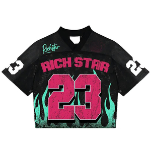 Camisetas Deportivas de Fútbol Americano para Hombre de Alta Calidad al por Mayor, Personalizadas con Parches Bordados, Manga Corta, Sublimadas y de Malla - Product Image 6