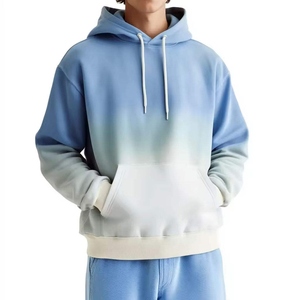 Sweat-shirt rose personnalisé en Spandex/Polyester uni, à manches longues, avec poches brodées, coupe ample, pour homme, collection Printemps - Product Image 2