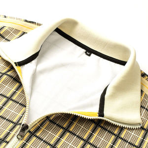2026 Men Plaid Tracksuit Full <b>Zip</b> Stand Collar Casual Wear Autumn Style Regular Fit Side Pockets Polyester Material for sale - Product Image 3