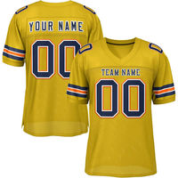 Camisetas al por mayor con diseño estadounidense, logotipo bordado, nombre, camiseta de fútbol, impresión digital, personalizada, unisex, manga corta, estilo americano.