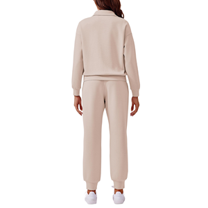 Ensemble de survêtement de luxe 2 pièces pour femme – Style moderne, coupe décontractée, streetwear élégant, qualité supérieure, tenue de détente - Product Image 2