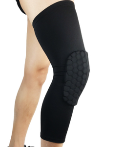 Genouillère de compression respirante avec éponge épaisse pour le badminton et le volley-ball, protection unisexe pour adultes, toutes saisons - Product Image 3