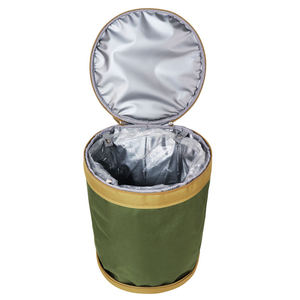 Vietnam Lifestyle Bags Green Neoprene Zipper Closure Handle Picnic Use Insulated Cooler Bag - Product Image 5