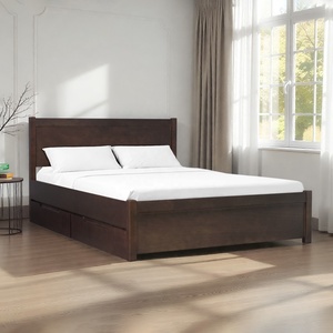 Base de Cama de Almacenamiento de Madera Maciza de Caucho Premium, Estructura KD de Alta Capacidad de Carga, Plataforma de Madera, Suministro al por Mayor - Product Image 1
