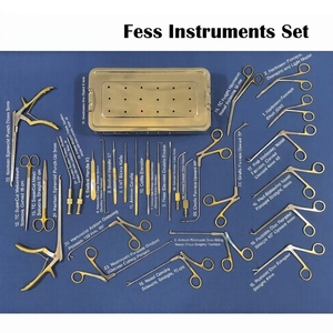 Juego de Instrumentos FESS para Cirugía Endoscópica de Senos Paranasales, Instrumentos ORL de Acero Inoxidable A+, Certificación ISO, Vida Útil de 3 Años, Reutilizables - Product Image 1