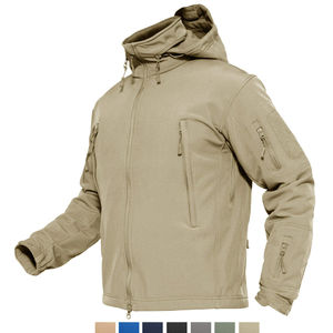 Veste tactique en toile pour homme, imperméable, coupe-vent, respirante, doublée de coton, fermeture éclair, chaude pour l'hiver, chasse, camping - Product Image 4