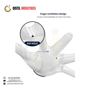 Guantes de Golf Unisex de Cuero Genuino Más Vendidos - Correa de Muñeca Ajustable y Personalizable - Product Image 5