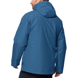 Waterproof Eco-Friendly Windproof <b>Quilted</b> Jacket Men Regular Fit <b>Winter</b> Blouson Pullover Stand Collar Zipper Closure High Street - Product Image 4