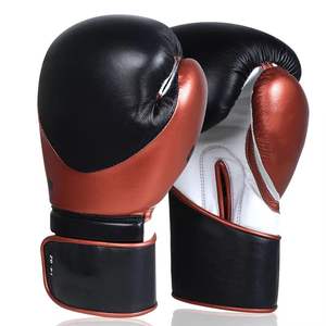 Gants de boxe de haute qualité, en cuir véritable 100%, avec logo personnalisé, à lacets. - Product Image 6