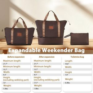 20 Inch Brown 3-Piece Carry-On Luggage Set Lightweight Hardshell ABS Suitcases with Wheels Airline Approved-22x14x9 - Product Image 3