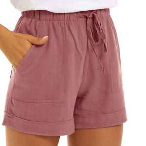 Modern Sporty Style Breathable Fabric High Elasticity Comfortable Everyday Fitness Wear <b>Women</b> Casual <b>Short</b> - Product Image 4