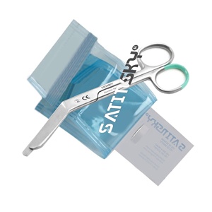 Manche de scalpel en acier à usage unique n°3, scalpel chirurgical manuel jetable fixe, certifié CE, emballé individuellement dans un carton pratique - Product Image 2
