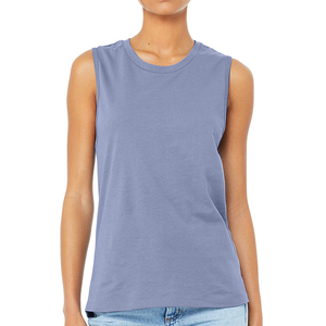 เสื้อกล้ามแขนกุดสีทึบสำหรับผู้หญิง คอกลม ผ้าถัก สวมใส่สบายๆ - Product Image 2