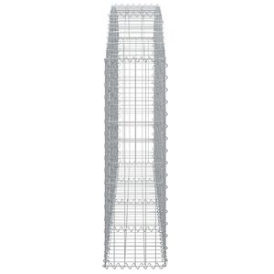 Cesta de Gabión de Hierro Galvanizado Plateado 78.7x11.8x47.2 Pulgadas, Artículos de Jardinería - Product Image 4