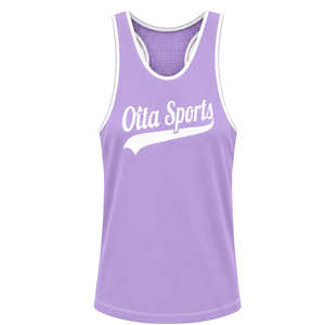 Lavender White <b>Swim</b> Set Sleeveless Racerback Tank <b>Top</b> with Matching Shorts Lightweight Quick Dry Training Performance Swimwear - Product Image 3