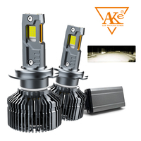 Ampoules de phares LED AKE K12 personnalisées 4300k jaunes H1 H4 H7 H11 9005 9006 9012 haute puissance 240W 24000LM 12V pour voiture