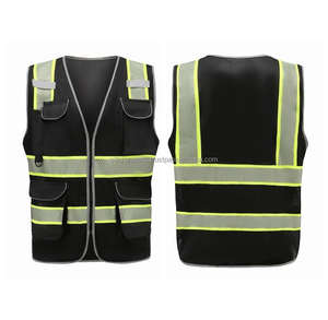 Custom Outdoor Workwear <b>Hi</b> <b>Vis</b> Safety <b>Jacket</b> High Visibility Reflective Polyester <b>Waterproof</b> and Windproof - Product Image 6