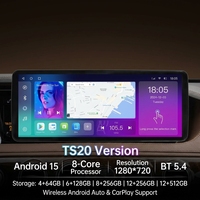 Vente en gros d'écrans Android 12,3 pouces 1920*720P, CarPlay sans fil, GPS, aide au recul, autoradio, lecteur multimédia vidéo universel