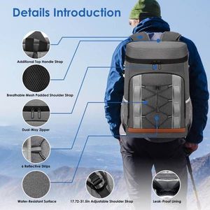 Zaino Termico Morbido da 25L/6.6Gal per Campeggio, Escursionismo e Attività in Spiaggia con Clima Caldo - Product Image 6
