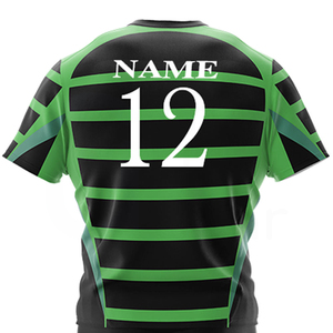 Meilleur fabricant, dernier design, uniforme de rugby pour adultes, nouvelle arrivée, respirant, séchage rapide, évacuation de l'humidité, unisexe, 100% polyester - Product Image 4