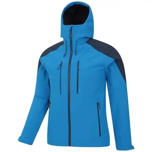 OEM Service Lightweight Eco-Friendly Quick Dry Hiking <b>Rain</b> Resistant Waterproof Windbreaker Men's Softshell Hooded Reversible - Product Image 3