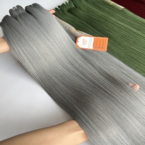 Venta al por mayor de varios colores Super doble dibujado de hueso recto Remy extensiones de cabello crudo vietnamita trama de cabello humano - Product Image 5