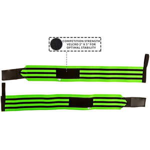 Finished End Binding Easily Fit Unisex Wrist Wraps Ideal For Cross Fit Dead Lifting Powerlifting <b>Athletics</b> Use Wrist Straps - Product Image 2