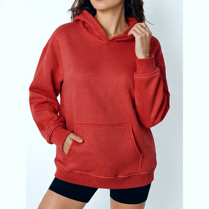 Sudadera con Capucha Extra Grande de Moda para Mujer, Acogedora, 100% Algodón, con Estampado, Forro Polar, Bolsillo Delantero, Estilo Casual de Invierno - Product Image 6