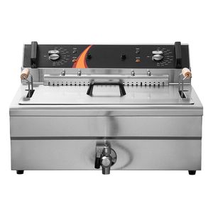Friggitrice Elettrica Commerciale da 3000W, Singola, da Banco, per Pollo Fritto, Grande Capacità 30.6Qt/29L, con Cestello in Acciaio Inossidabile - Product Image 1