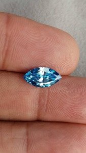 เพชรทรงมาร์คีส์สีฟ้าแฟนซี 1.00 กะรัต เพชรเพาะเลี้ยงในห้องปฏิบัติการ สำหรับทำแหวน ได้รับการรับรองจาก IGI เพชรเม็ดเดี่ยว ราคาประหยัด เหมาะสำหรับเป็นของขวัญวันเกิด - Product Image 6