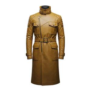 Abrigo Largo de Cuero para Hombre, Diseño 2026, Alta Calidad, Personalizable (OEM), Precio al por Mayor, Nueva Moda - Product Image 3