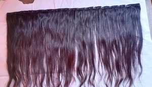 Extensions de cheveux Remy vierges à clips, 15 clips, 100 g - Product Image 2