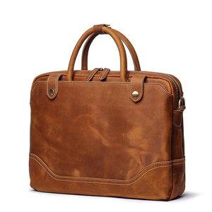 Bolsos de Cuero Genuino para Computadora Portátil con Logotipo Personalizado 2026, Bolsa de Cuero para Computadora Portátil al por Mayor, Maletín de Oficina con Múltiples Compartimentos - Product Image 3