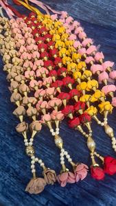 Guirlandes de mariage Mala Nikah pour la mariée et le marié, Mala de pivoines fait main, Mala de mariage indien, Varmala de roses, Jaimala et Mala de roses rouges - Product Image 3