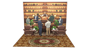 Tarjeta Pop-Up 3D de Lujo con Diseño de Tienda de Cigarros, Modelo Decorativo de Papel, Tarjeta de Felicitación con Barnizado UV e Impresión Digital - Product Image 1