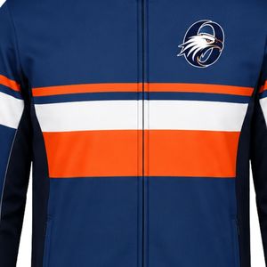 <b>Men</b> Navy Blue Orange Hockey Activewear <b>Jacket</b> Polyester Sports <b>Jacket</b> Athletic Training Wear Team Uniform Outdoor Match - Product Image 6