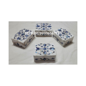 Caja de Joyería Rectangular Hecha a Mano con Diseño Floral, Incrustaciones de Nácar Natural Blanco y Mármol, Superficie Brillante, Ideal para Regalo de Acción de Gracias - Product Image 4