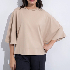 Camiseta Casual de Manga Campana en Spandex/Algodón - Product Image 1