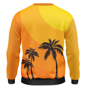 Sudadera de cuello redondo de algodón personalizada de alta calidad para hombre, Jersey OEM, Sudadera negra para correr en blanco de felpa teñida lisa, venta al por mayor - Product Image 2